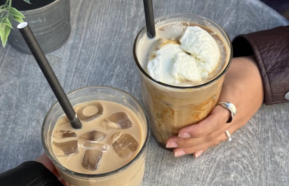 Iskaffe hos Kaffebaren (studievenlige cafeer i aalborg)