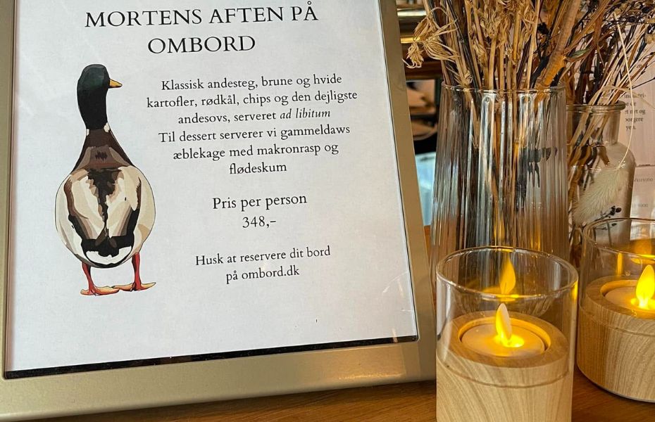 Menukort mortens aften i aalborg
