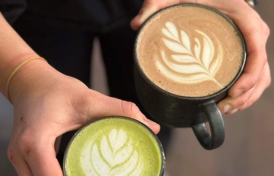 Kaffe og matchalatte