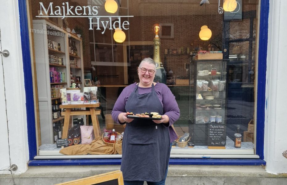 Majkens hylde blandt specialbutikker i aalborg